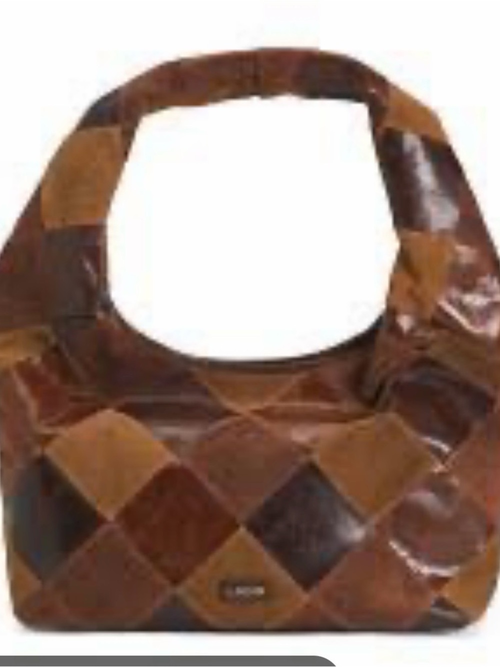 LODIS GENUINE LEATHER Patchwork HOBO SHOULDER BAG NWT -PERFECT FOR FALL